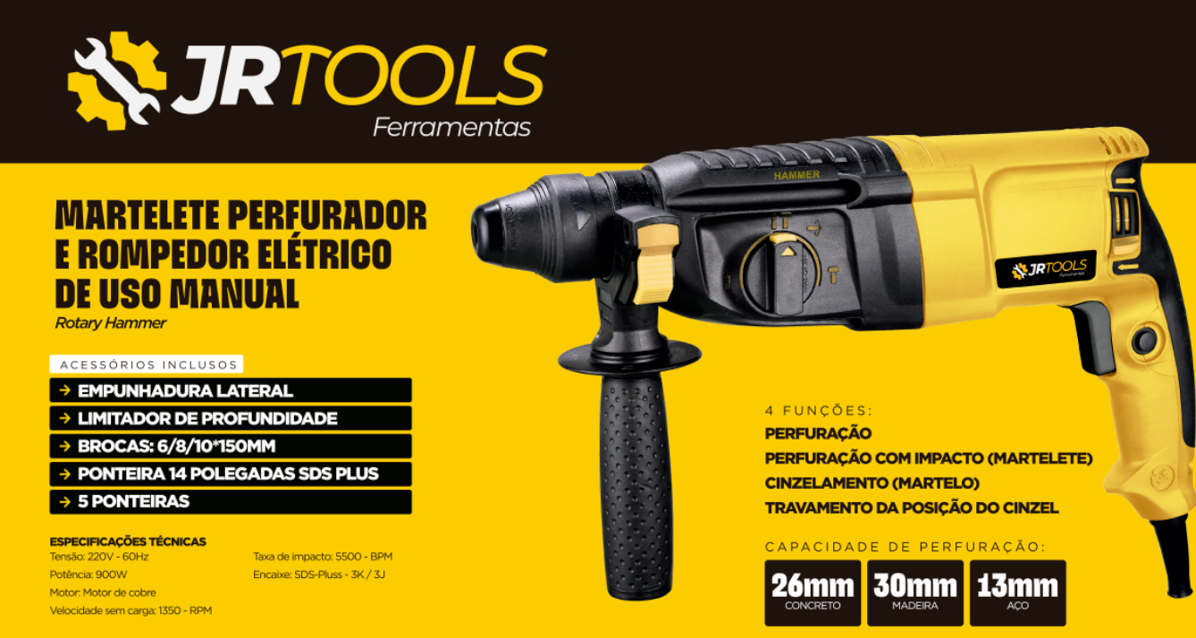 MARTELETE PERFURADOR — Rotary Hammer
